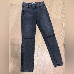 PAIGE Black Skinny High-Rise Jeans